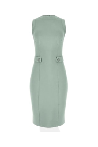 Robe fourreau Scuba - Vert