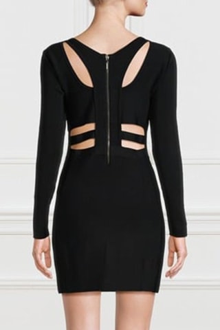 Robe fourreau - Noir