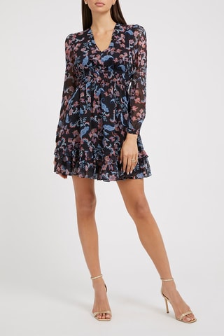 Robe patineuse - Noir et bleu marine