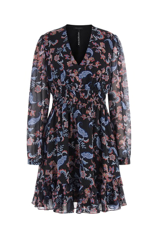 Robe patineuse - Noir et bleu marine