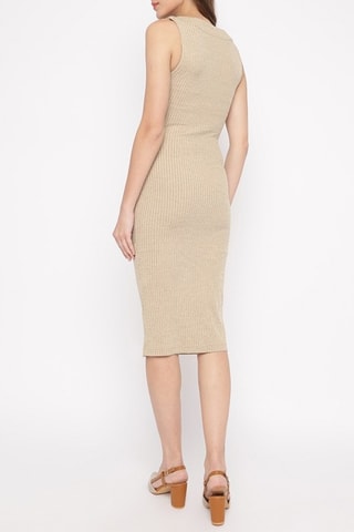 Robe fourreau - Beige