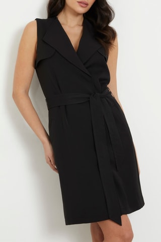 Robe portefeuille - Noir