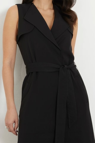 Robe portefeuille - Noir