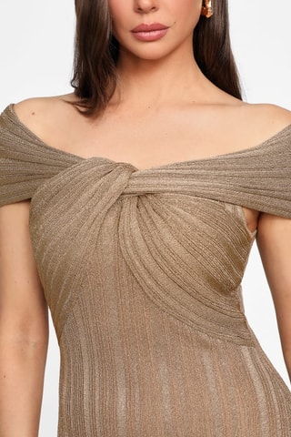 Robe fourreau Gia - Marron - Guess By Marciano