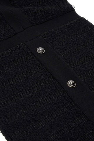 Robe fourreau en tweed Amelia - Noir - Guess By Marciano