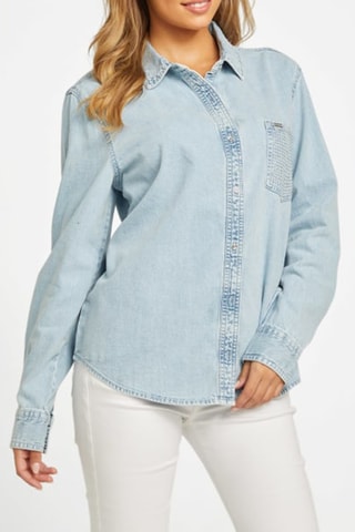 Chemise regular en jean - Bleu clair