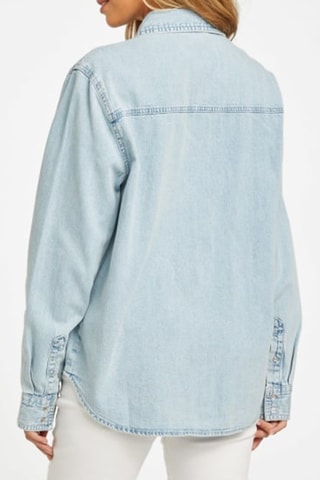 Chemise regular en jean - Bleu clair