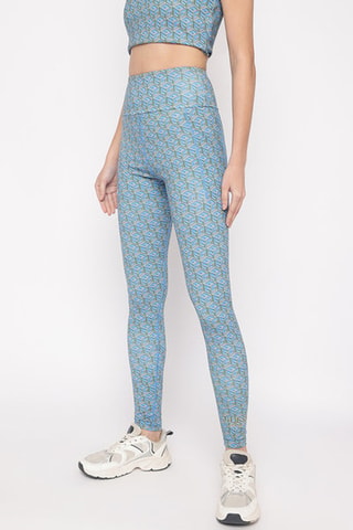 Legging taille haute - Bleu