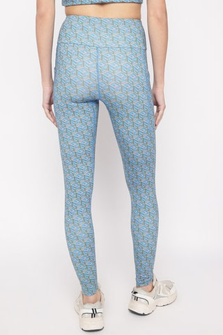 Legging taille haute - Bleu