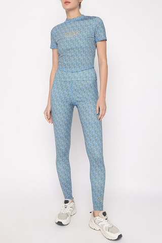 Legging taille haute - Bleu