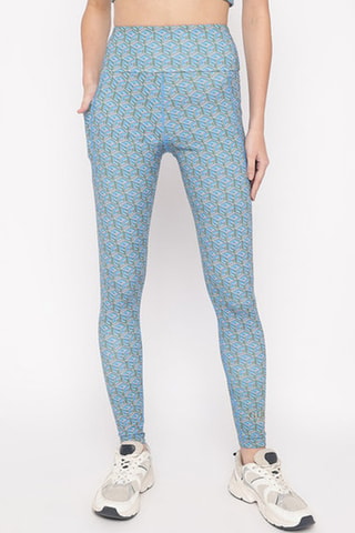 Legging taille haute - Bleu