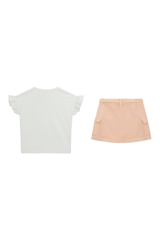 T-shirt et jupe - Blanc