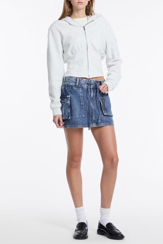 Minijupe en jean - Bleu