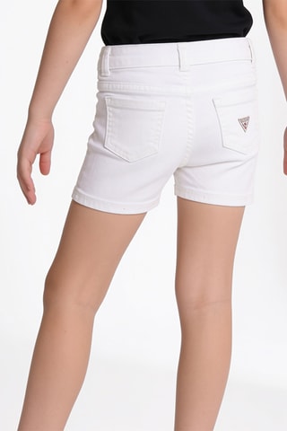 Short en jean - Blanc