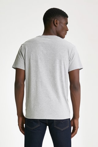 T-shirt slim - Gris clair chiné