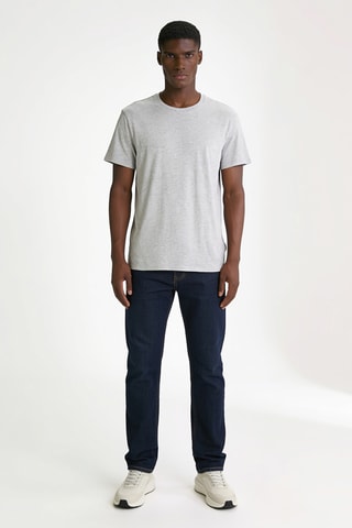 T-shirt slim - Gris clair chiné