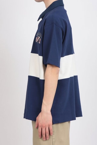 Polo - Bleu marine et blanc