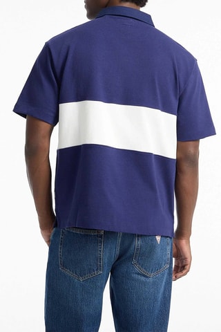 Polo - Bleu marine et blanc