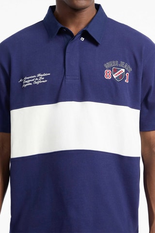 Polo - Bleu marine et blanc