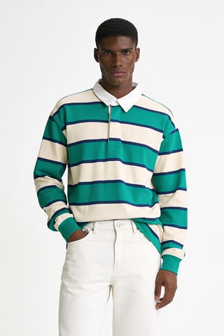 Polo - Blanc et turquoise