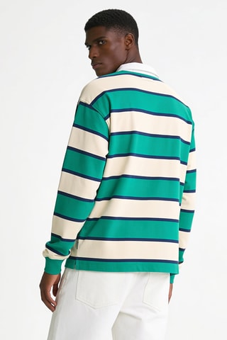 Polo - Blanc et turquoise