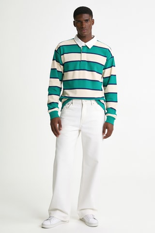 Polo - Blanc et turquoise