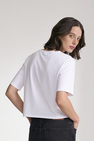 T-shirt boxy - Blanc