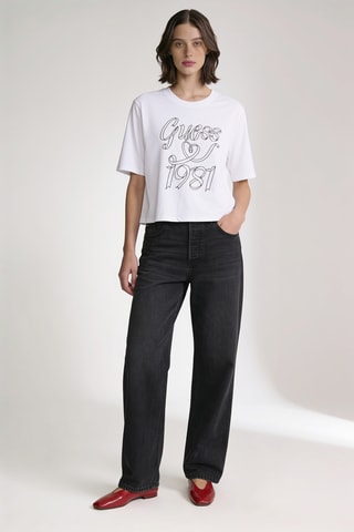 T-shirt boxy - Blanc