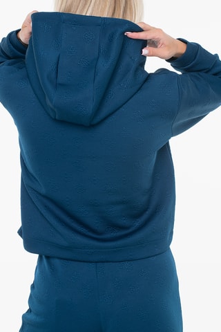 Sweat à capuche - Bleu pétrole
