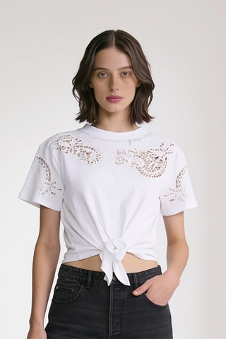 Top noué - Blanc