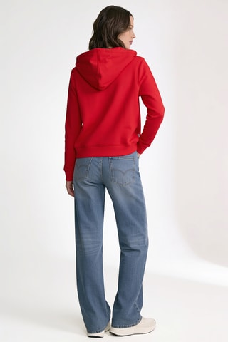 Sweat à capuche - Rouge