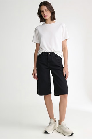 Bermuda en jean - Noir