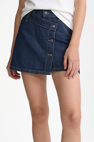 Jupe-short en jean - Bleu foncé