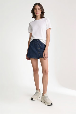 Jupe-short en jean - Bleu foncé
