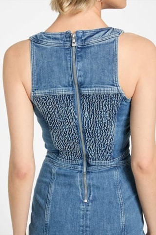 Robe droite en jean - Ciel