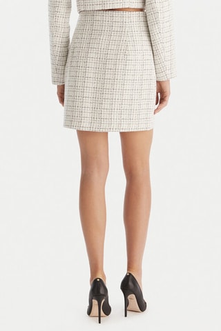 Minijupe taille haute - Blanc