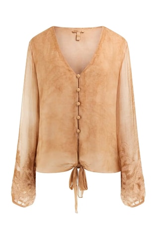 Chemisier tie and dye - Marron