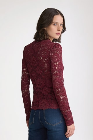 Top en dentelle - Bordeaux
