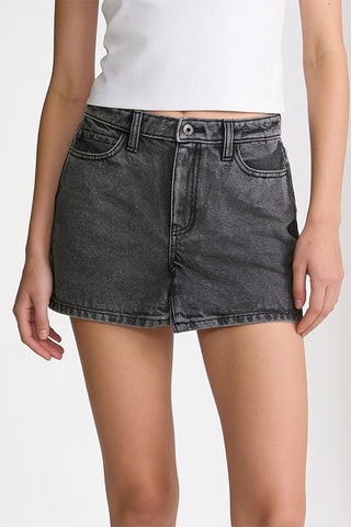 Short en jean - Gris clair