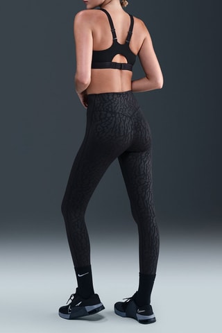 Legging taille haute W NK DF UNVRSA HR 7/8 EMB - Noir