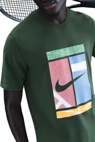 T-shirt de tennis NikeCourt - Vert foncé