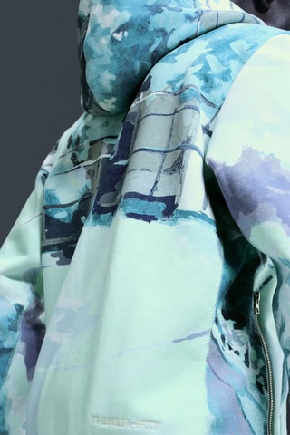Sweat à capuche Standard Issue - Vert et bleu