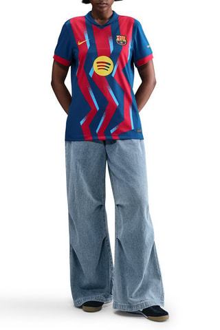 Maillot de football FC Barcelone 2025/26 Stadium 4e tenue - Bleu marine
