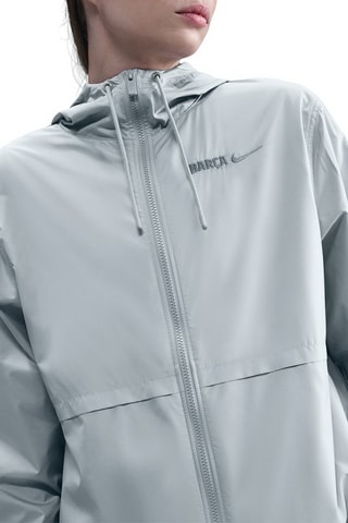 Imperméable de football à capuche FC Barcelone - Gris clair