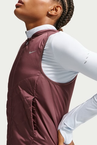 Hardloopjasje zonder mouwen Nike Tempo- Donkerbruin