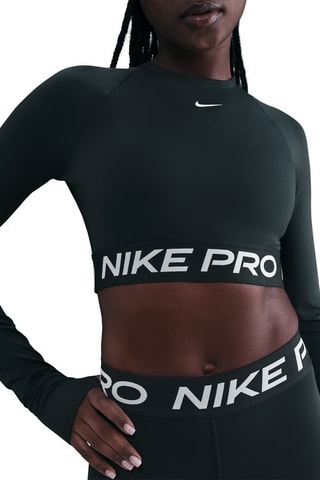 Crop top d'entraînement Nike pro - Noir