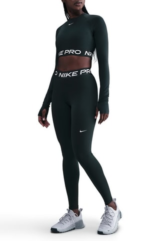 Crop top d'entraînement Nike pro - Noir