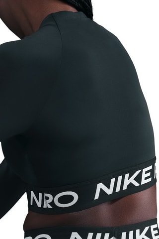 Crop top d'entraînement Nike pro - Noir