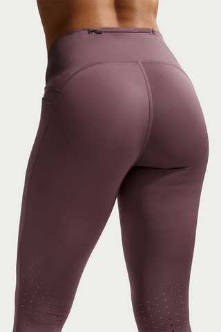 Legging de running 7/8 taille haute Nike Swift - Vieux rose