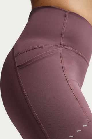 Legging de running 7/8 taille haute Nike Swift - Vieux rose